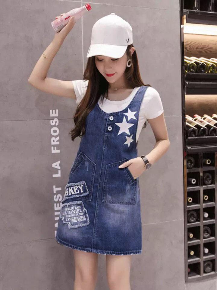 ĐẦM YẾM JEAN SUÔNG IN HỌA TIẾT NGÔI SAO